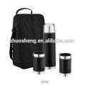 color gift box hot seller stainless steel vacuum water flask with carry strap 500ml +2*300ml
